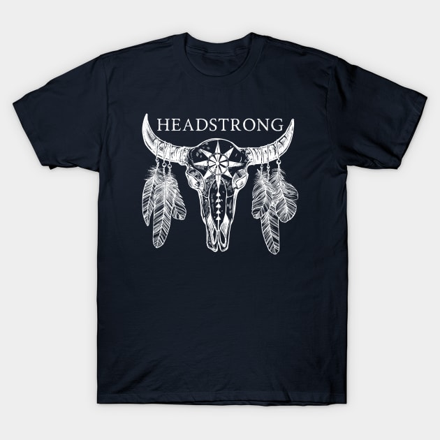 Headstrong Bull - Bone White T-Shirt by Hypnotic Highs